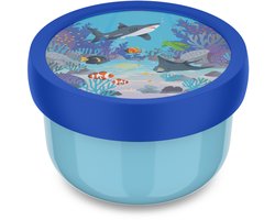 Mepal Fruitbox Campus - 300 ml - Inclusief fruitvorkje - Sluit goed af - Snackdoosje - Tropical Ocean