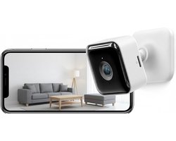 White-Label® Hondencamera – Huisdiercamera – Babyfoon met Camera en App – Baby Monitor – Full HD – Wit