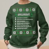 Kerst Trui Groen Kerst Checklist - De Studentenspecial V2 2XL