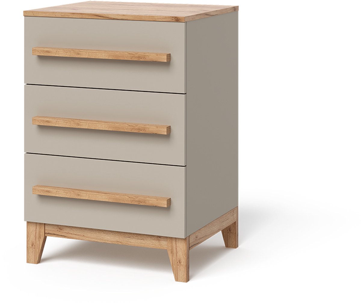 Vitalispa Malia Dressoir – 60 x 88 cm met 3 laden Kasjmier