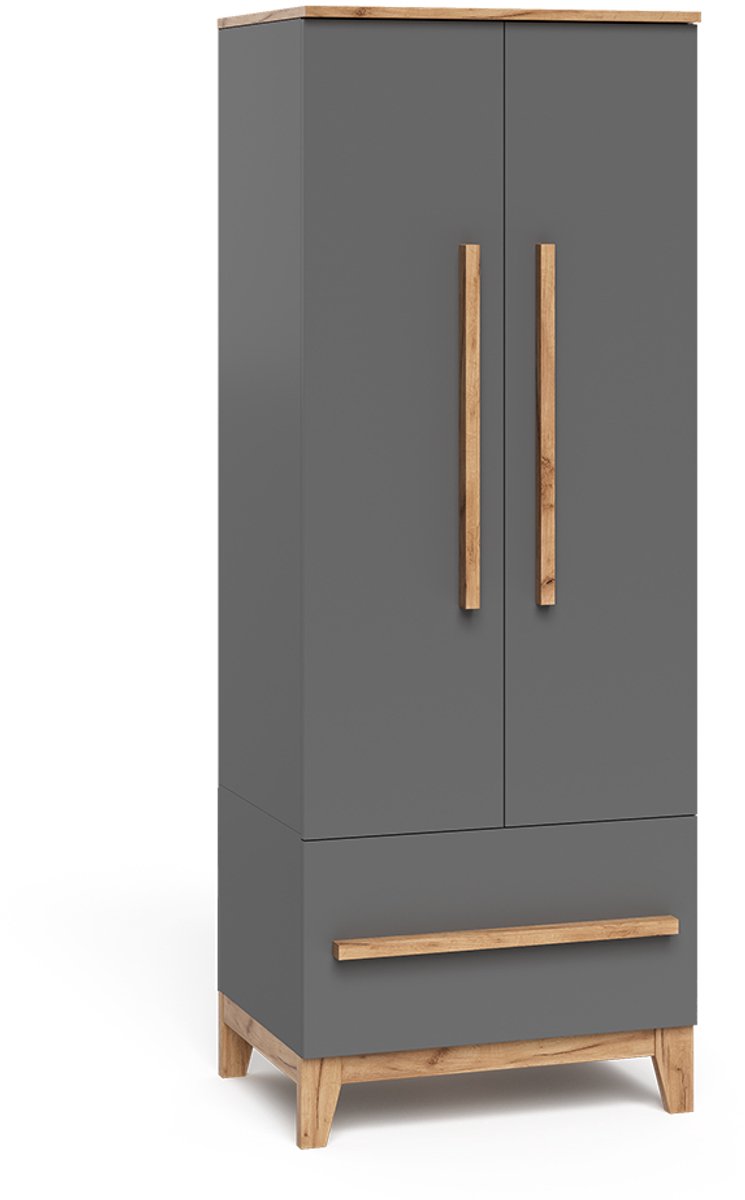 Vitalispa Malia Kindergarderobe – 70 x 186.8 cm Grijs/Kunstnijverheid