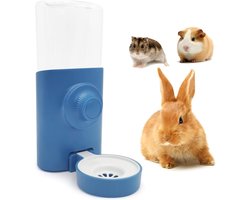 Konijnenwaterfles - 600 ml Hangende Automatische Konijnenwaterfles - Caviawaterfles - Druppelvrije Hamsterwaterfles - Geschikt voor chinchilla's, cavia's, egels en fretten - Roze