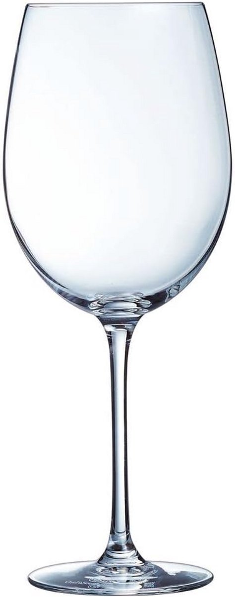 Set van 6 Rode Wijnglazen 750 ml - Krysta Kristalglas Tulpenvorm