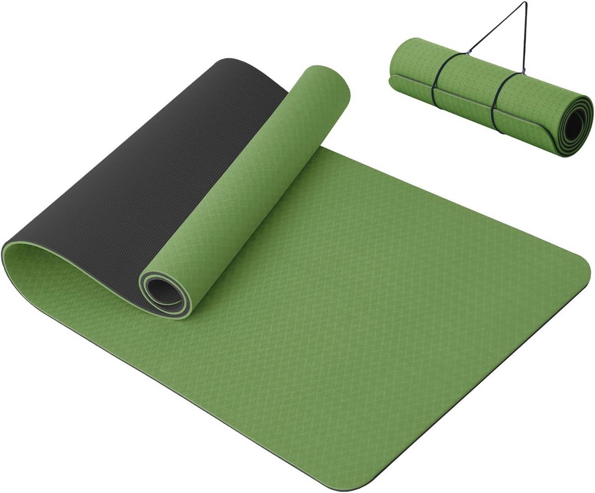 Dikke 10 mm Antislip Yogamat voor Thuis Fitness en Pilates - 183x61 cm