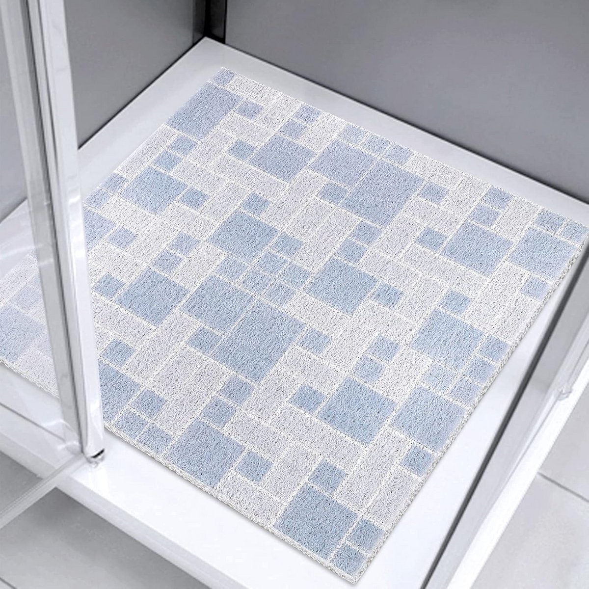 Antislip Douchemat 61x61 cm met Loofah Massage en Perfecte Waterafvoer