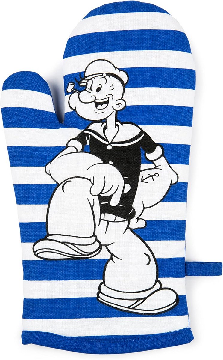 Ovenwant Hittebestendig met Popeye Decoratie en Katoenen Voering