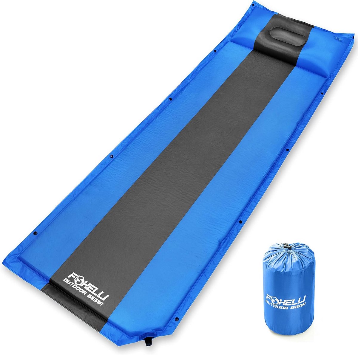 Zelfopblazende Slaapmat met Kussen - Lichtgewicht en Compact voor Kamperen en Backpacken