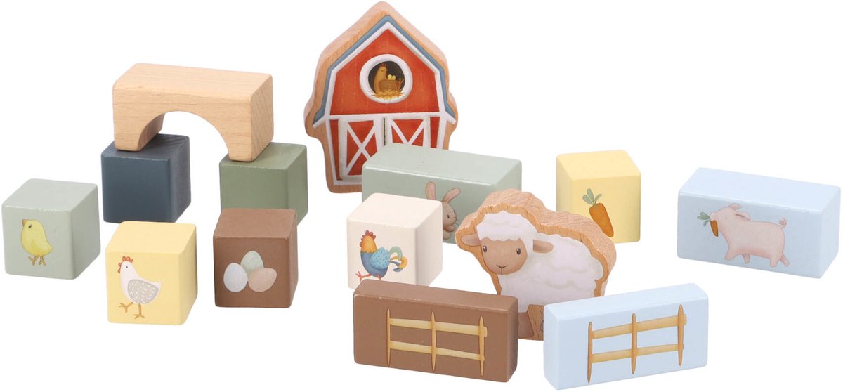 Little Dutch - Bouwblokken in ton FSC - Little Farm — afbeelding 5