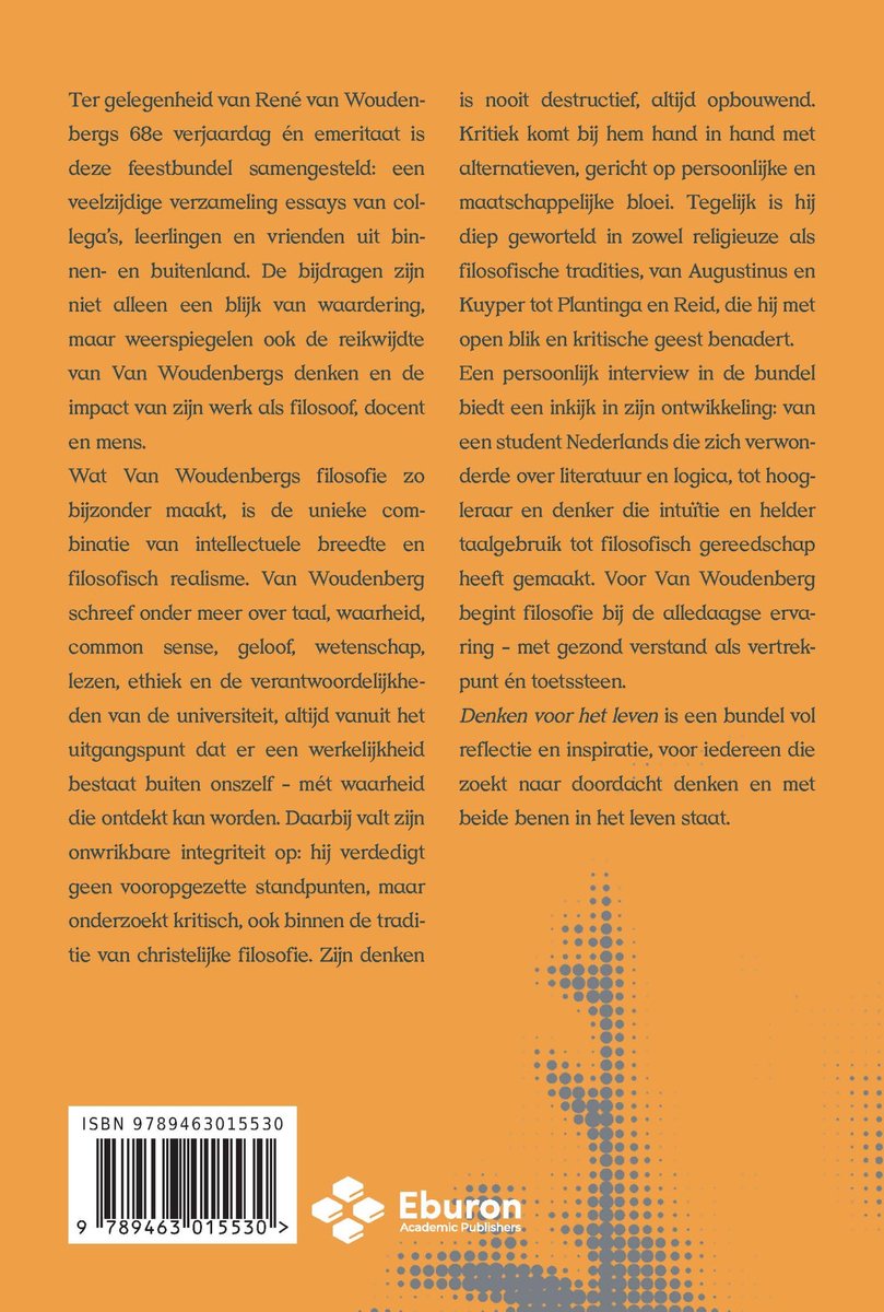 Denken voor het leven - back cover
