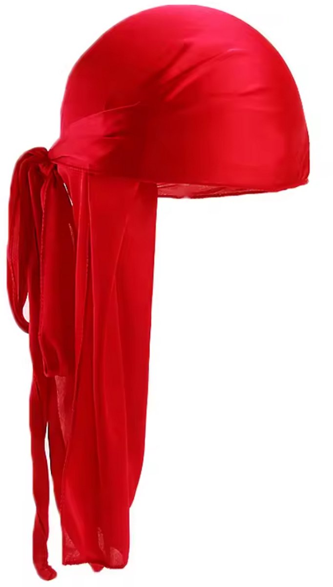New Age Devi - Durag - Rood - Hoofddeksel - Hoofddoek - Silky durag - Wave cap - Haarnet - Haardeksel