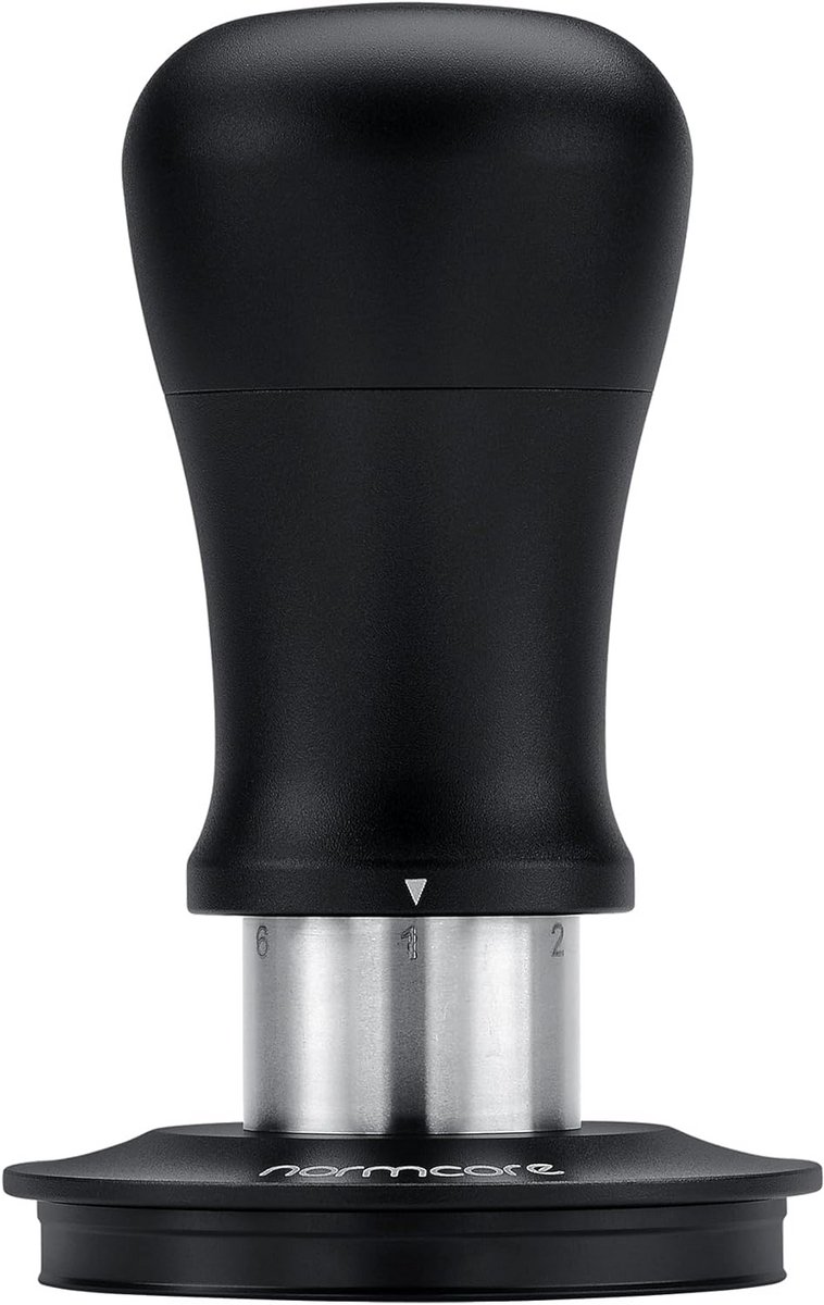 Professionele Koffiestamper 58mm met Druk-Indicator - Titanium Gecoat
