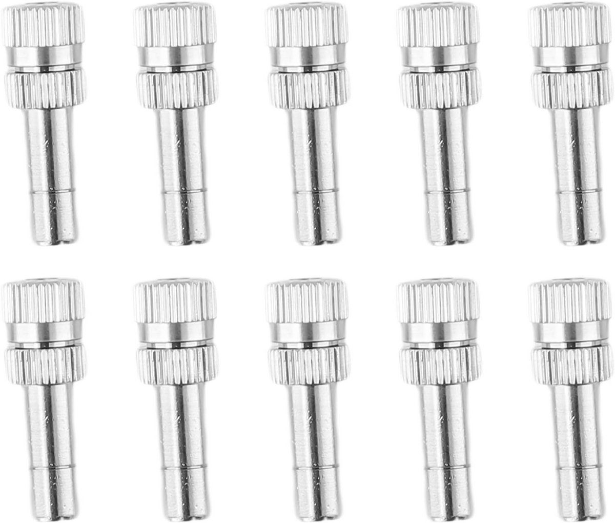 Vernevelende spuitmond - Verstuiver Nozzle - Tuin Watering - Quick Connect Ontwerp - 10 stuks - Zilver