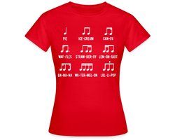 Muziek Noten En Ritmes Overzicht T-Shirt Dames