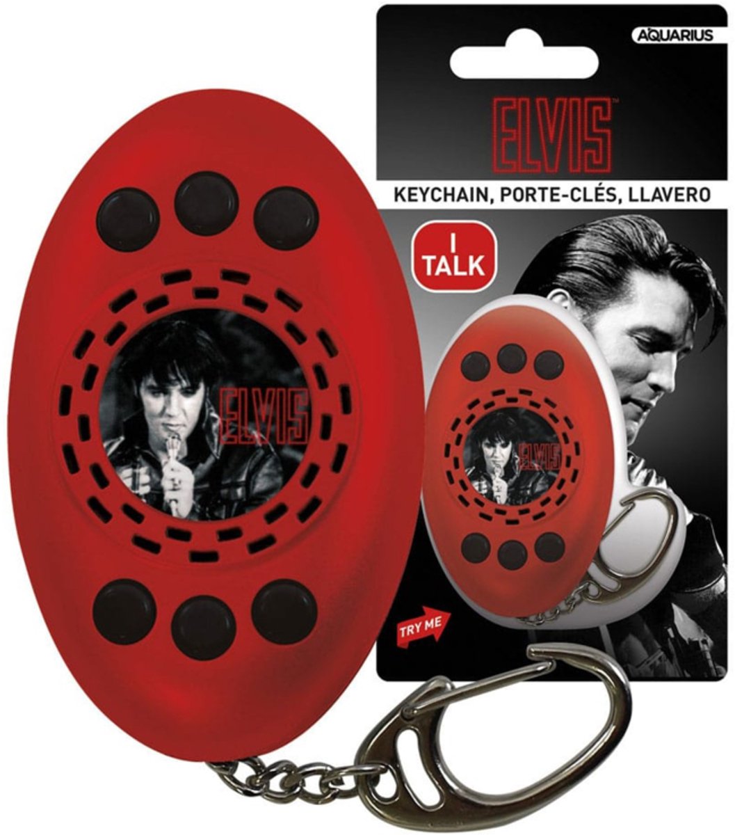 Nmr Distribution Elvis: Squawkey Pratende Sleutelhanger Rood