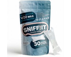 Sniffit® VO2 MAX Sport Neusstrips - 100% zweet bestendig - Maximale lift van je neusvleugels - Neusstrips voor sporten - Neuspleisters - Neusspreider - Anti snurk strips - Zacht voor de huid - Hypoallergene lijm - Beter slapen