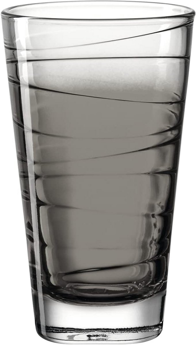 Set van Kleurrijke Longdrinkglazen Grijs 280 ml Vaatwasmachinebestendig