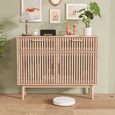 Buffet en Bois avec Tiroirs et Portes – Armoire de Rangement Rustique pour Salle à Manger et Salon