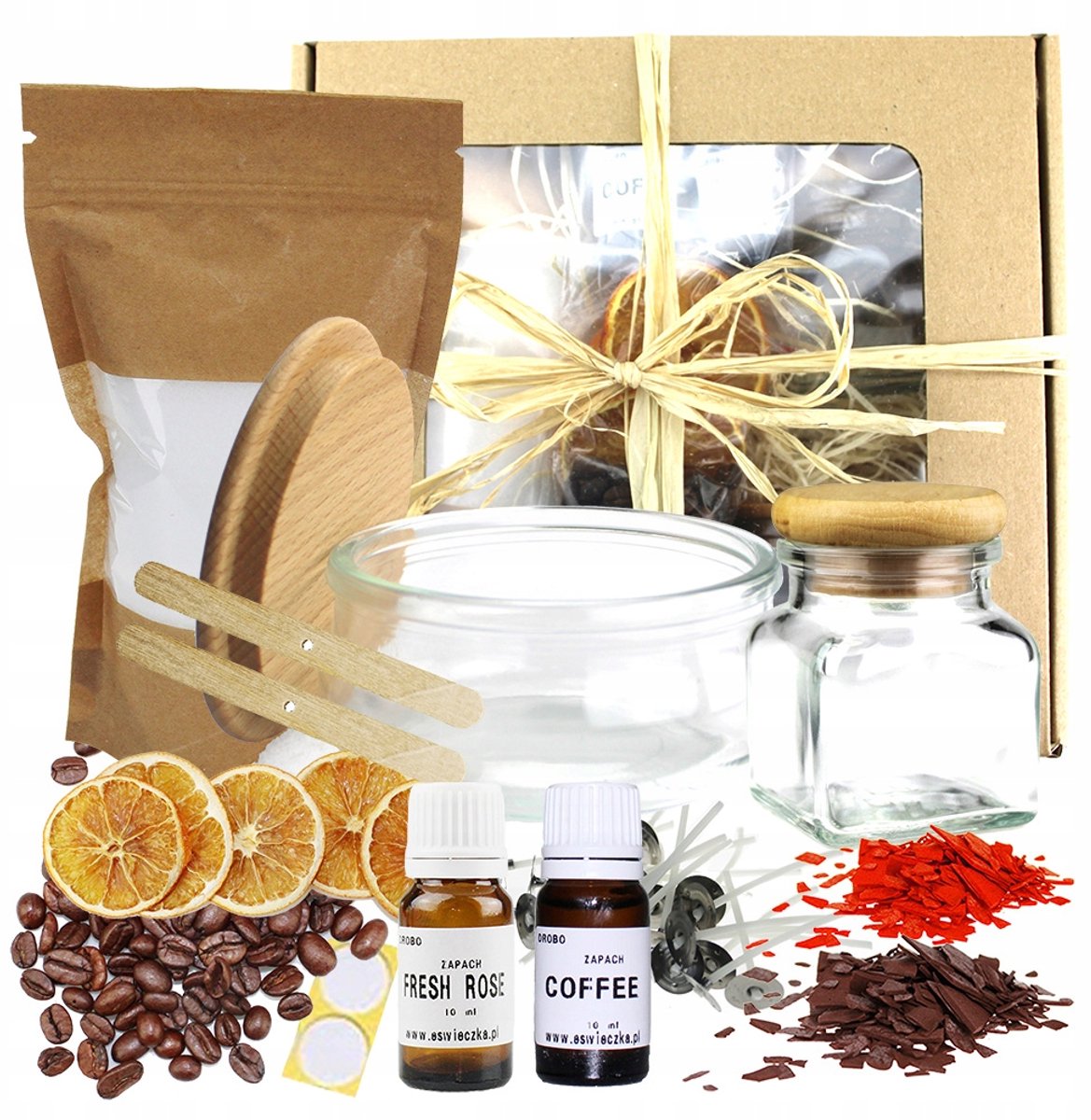Doe-head-zelf Carsenmarket: 210ml & 120ml Potten, Citrus & Koffie