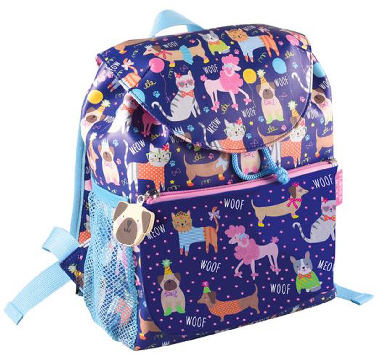 Floss & Rock Huisdieren - peuter-/kleuterrugzak - 30 cm - Blauw