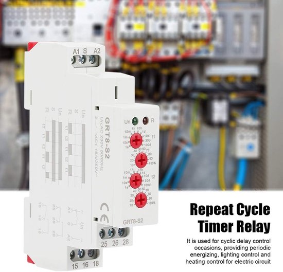 Repeat Cycle Time Relay - Mini-Asymmetric Cycle Timer - ON/OFF Repeat ...