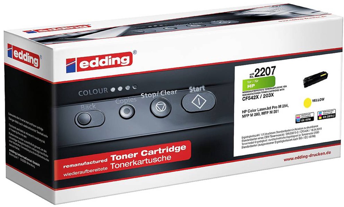 Edding Toner vervangt HP 203X (CF542X) Compatibel Geel 2500 bladzijden EDD-2207 18-2207