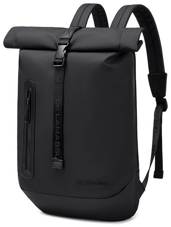 DE LAMASSU Cassius Zakelijke Laptoprugzak Van 12 16 Inch, Waterdicht En Multifunctioneel Slim Rolltop Compatibel Met Macbook Dell Hp Lenovo Asus Acer Voor Heren Dames Trolleyriem 3110060554