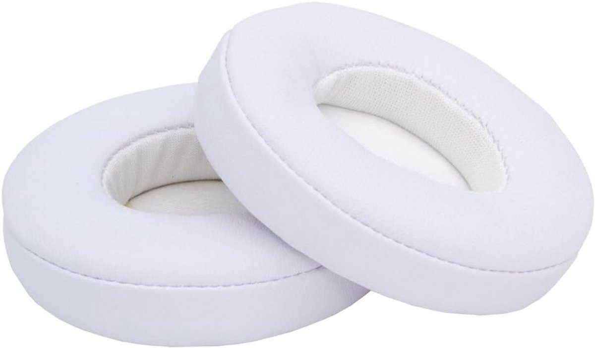 Vervangende Oorkussens voor Solo 2 & Solo 3 Koptelefoons - Memory Foam & PU Leer - Wit