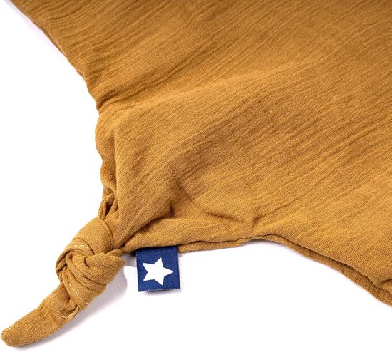 Zacht Knuffeldoekje van Mousseline Katoen in Stervorm, 35 cm, Oeko-Tex Gecertificeerd — afbeelding 4