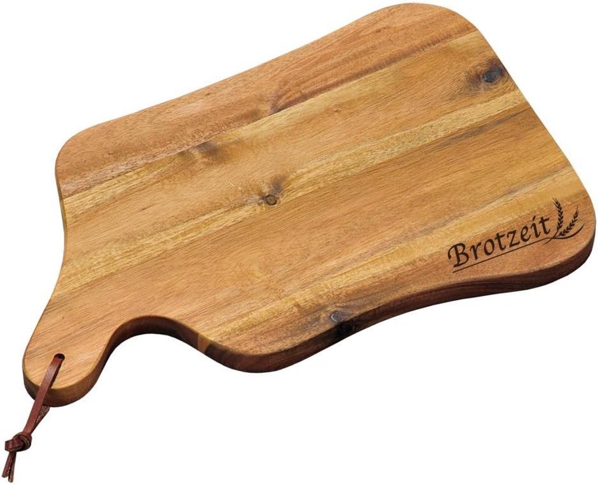 2x Houten Snijplank & Serveerplank met Broodtrommel Functie - Acaciahout