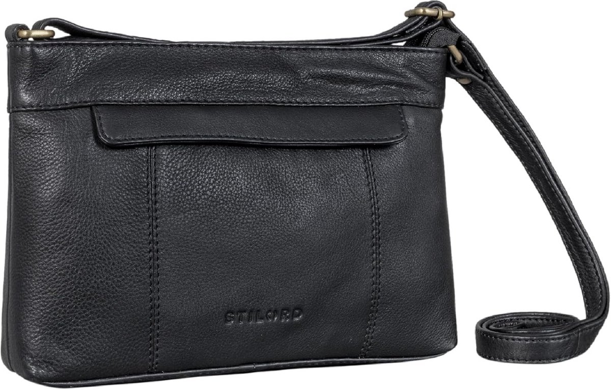 Elegante Leren Schoudertas Dames Vintage Handtas Klein Telefoonvakje Crossbody