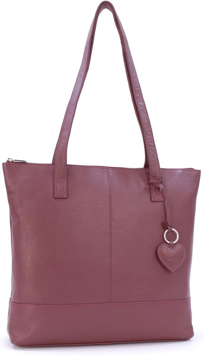 Grote Leren Tote Tas Dames Shopper Schoudertas A4 Geschikt