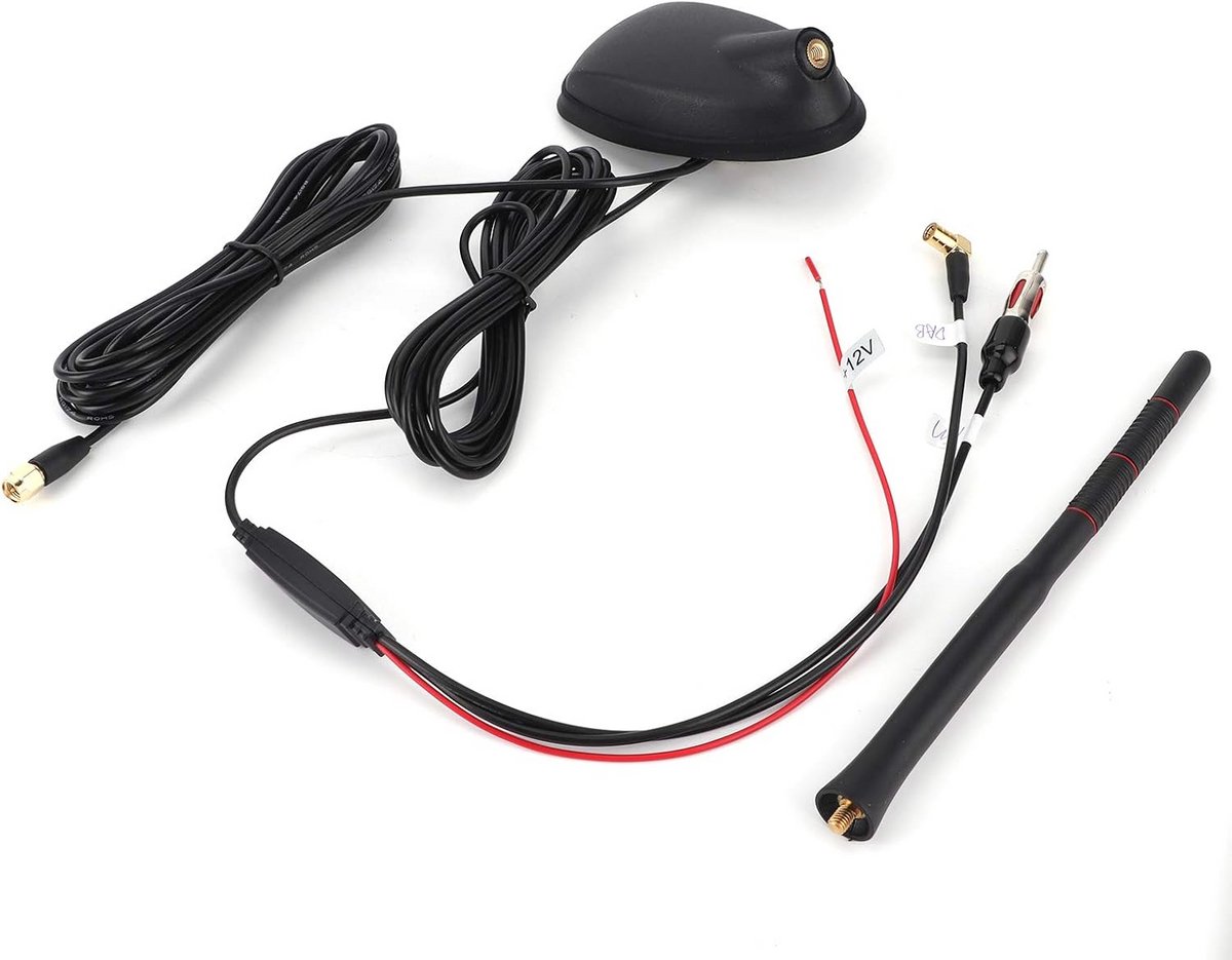 Universele Actieve Dakantenne voor Auto DAB+ GPS FM Radio | Waterdicht & Versterkt Signaal