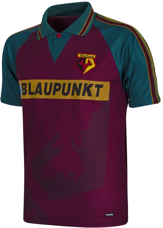 COPA - Watford FC 1995/96 Extérieur Maillot de Football Rétro - Hommes - Rouge - M