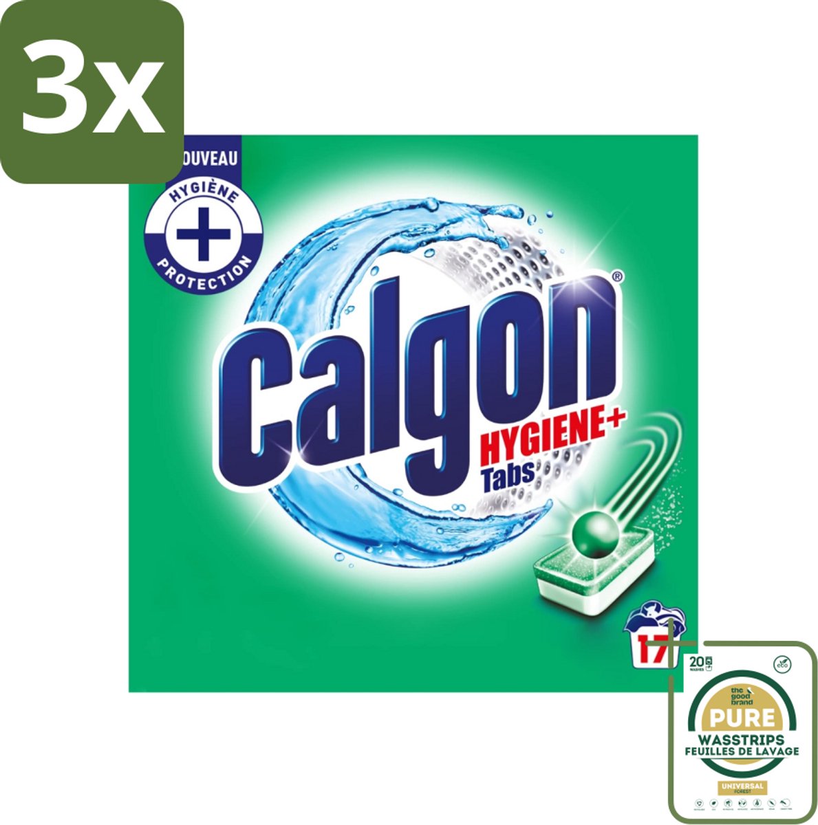 3 x Calgon - Ontkalkingsmiddel - 221 g - 17 Capsules - Grootverpakking - Ontkalken Wasmachine - Kalkaanslag - Wasmachine Reinigen - Wasmiddel - Wasmachine Beschermen