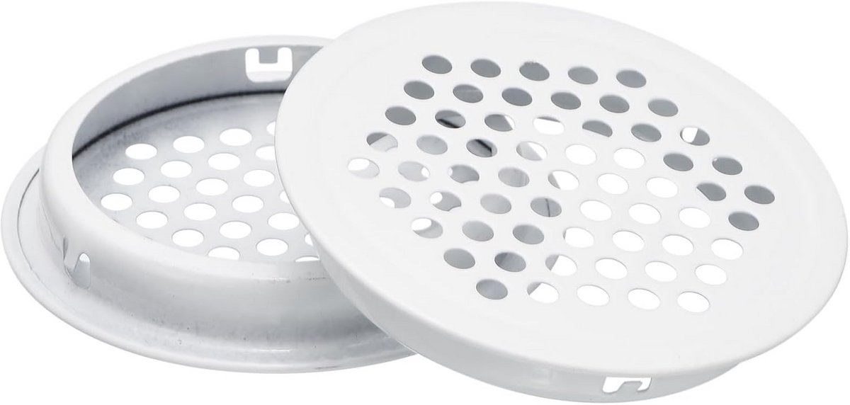 Ronde Ventilatieopening RVS - Soffit Luchtrooster met Gatenrooster - 20 Stuks
