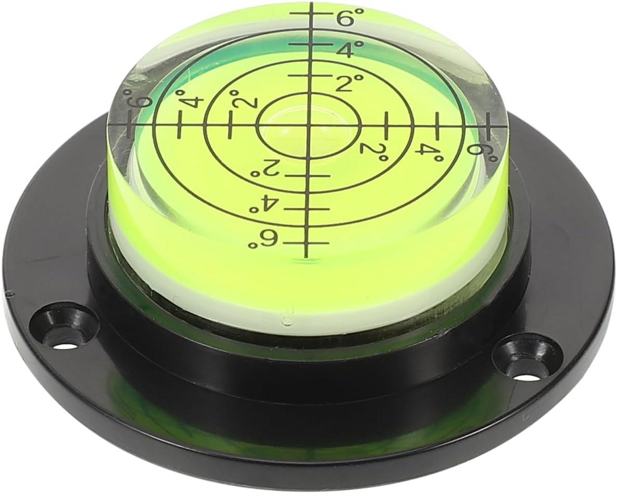 Nauwkeurige Mini Waterpas Bubble Level voor Hellingen en Camper Nivellering - Zwart