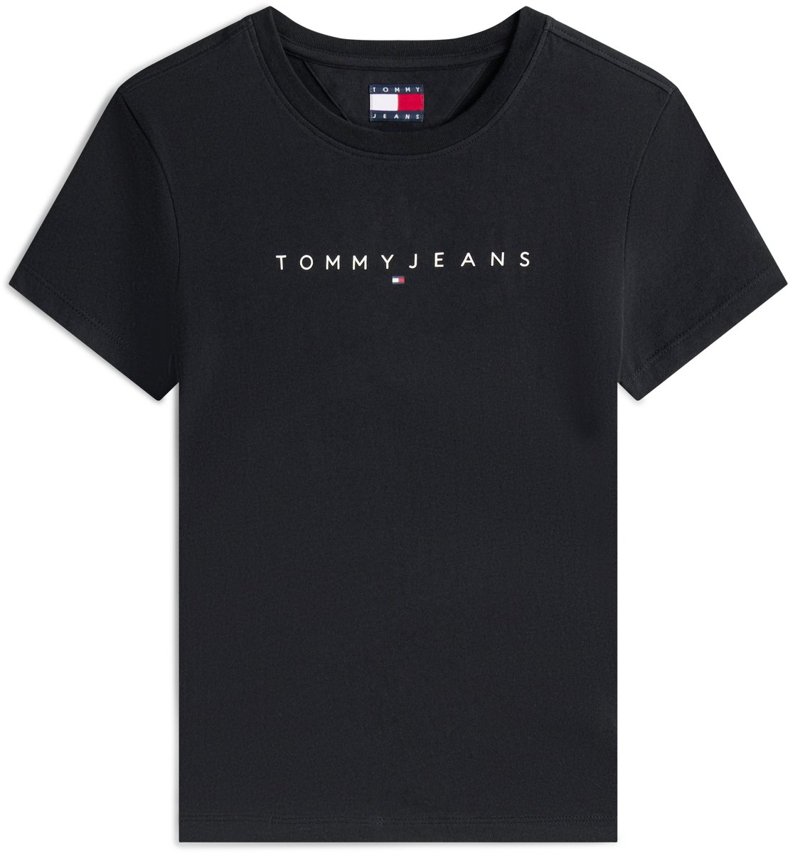 Tommy Jeans T-shirt Slim Fit T Shirt Dw0dw18398 0gk 1 Dames Zwart