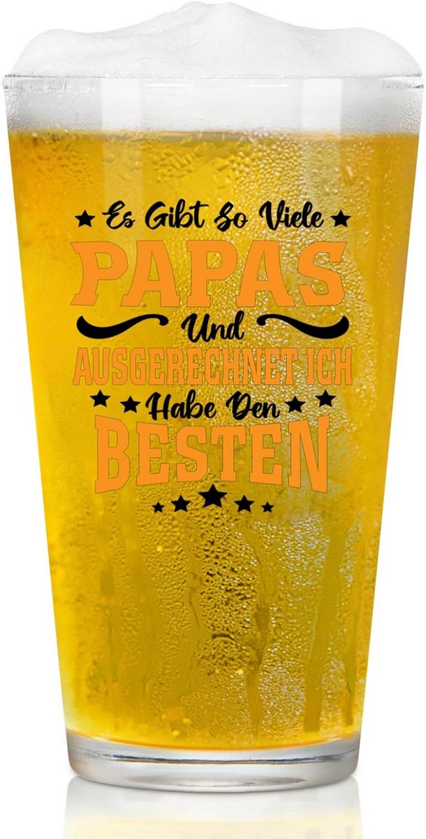 Bierglas Cadeau voor Vaderdag - Perfect Present voor Beste Papa