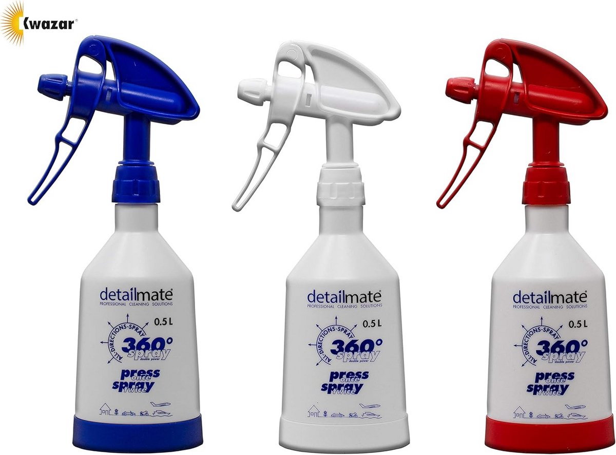 Professionele 360 Graden Sprayfles – Verstelbare Verstuiver, 0.5 Liter Inhoud