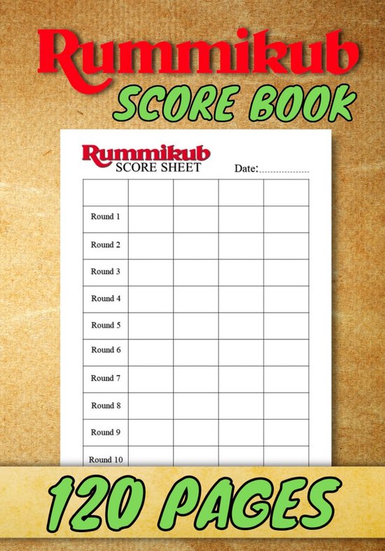 Bloc de Score Rummikub : Incluant 120 Feuilles pour les Totaux de ...