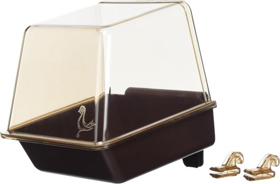 Automatisch vogelbad, vogelbadfontein voor vogels, zelfreinigend vogelbad, automatische container voor vogelbad voor vogels, kleine multifunctionele badkuip voor