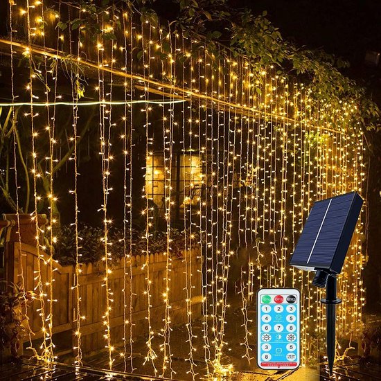 Solar Lichtsnoer 10m Met 80 LED Klimop - IP67 Waterdicht, 8 Modi, Voor Tuin En Balkon 2 miniatura