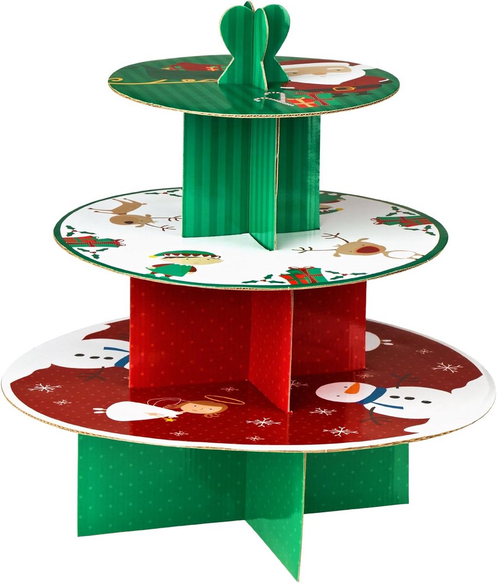 Luxe Taartplateau met 3 Etages voor Gebak en Desserts