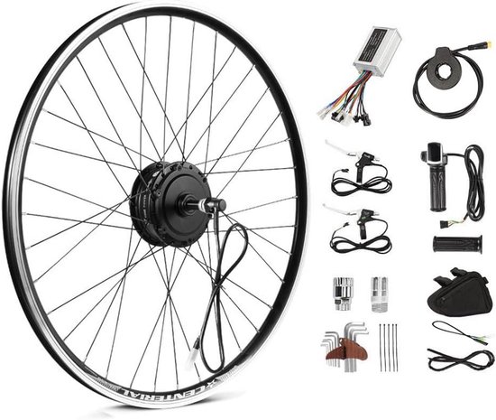 Kit Conversion Vélo Électrique 26″ – Moteur 48V 1000W Roue Arrière, Écran LCD, Vitesse 50 Km/h