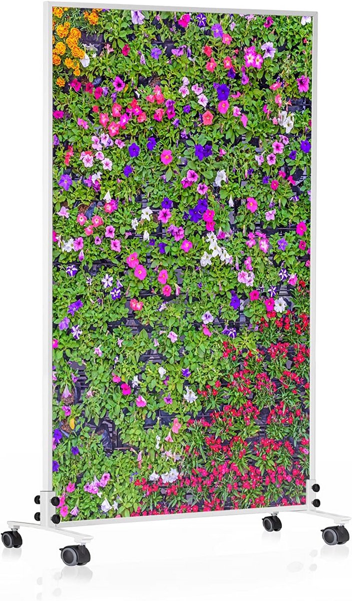 Staande Infrarood Verwarming met Voetstuk en Thermostaat - Snel Warm - Bloemenprint