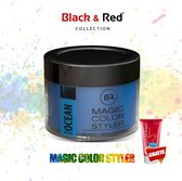 Black&Red Collection Magic Color Styler Cheveux Cire 100ml - Blue Ocean