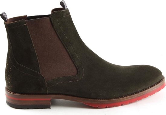 Floris Van Bommel Heren Chelsea Boots 10976 Groen Maat 43 Floris Van Bommel Heren Chelsea Boots 10976 Groen Maat 43