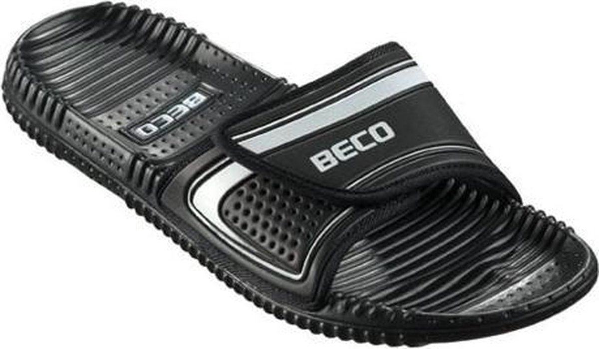 BECO Slippers unisex 90601 011 black silver