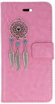 Apple iPhone 8 / 7 roze hoesje dromenvanger zilver