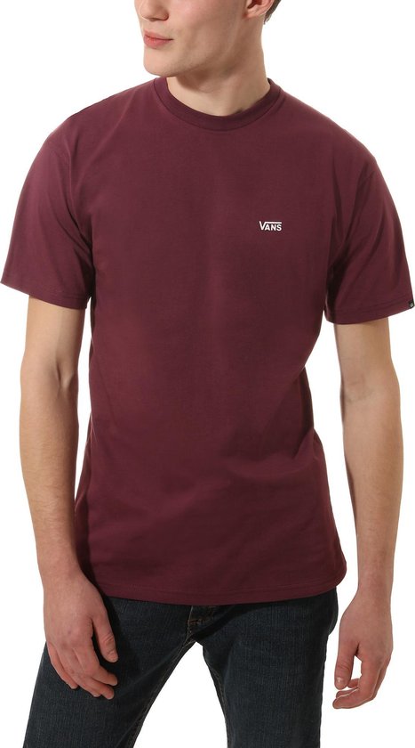 Vans Mn Left Chest Logo Tee Heren T-shirt - Prune - Maat XL | bol.com